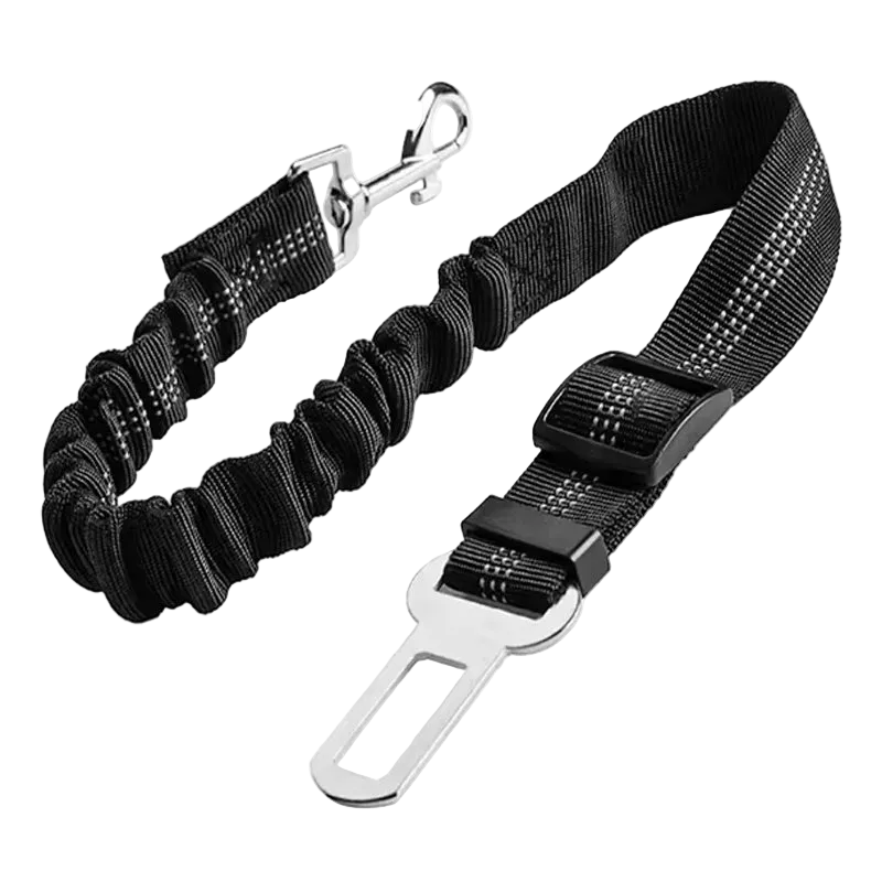 Cinto ajustável de segurança para cães PawRide com fivela universal para carro
