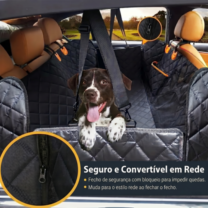 Capa protetora PawRide com fecho de segurança e formato convertível em rede